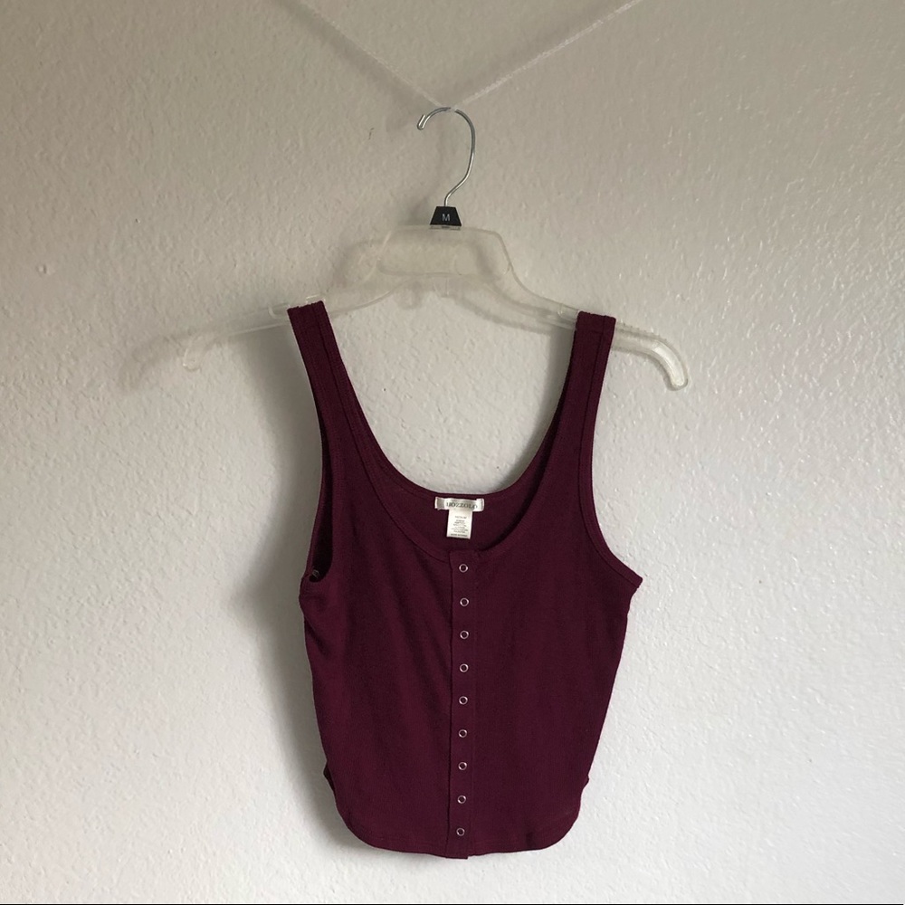 Maroon Crop top